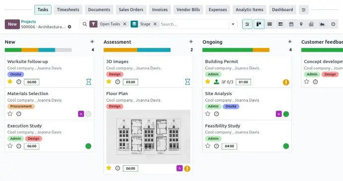 gestion de projet d'architecture